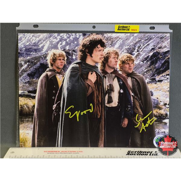 Autographed 8x10 Photo : Lord of the Rings - Sean Astin & Elijah Wood