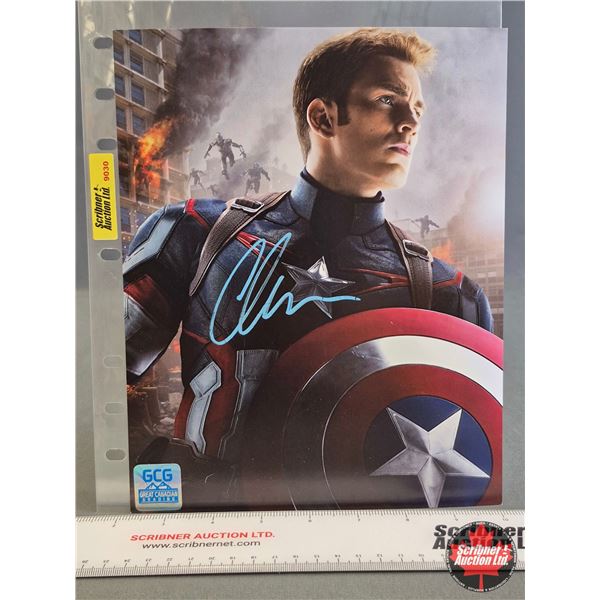 Autographed 8x10 Photo : Chris Evans - Captain America (Certified : GCG)