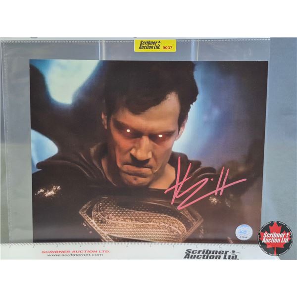 Autographed 8x10 Photo : Superman - Henry Cavill (Certified : GCG)