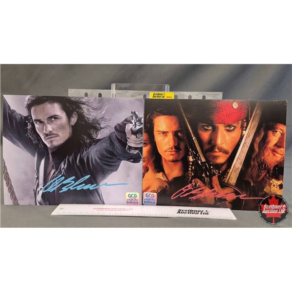 Autographed 8x10 Photos (2) : Pirates of the Caribbean - Orlando Bloom (Certified : GCG)