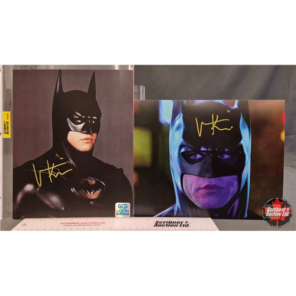 Autographed 8x10 Photos (2) : Batman - Val Kilmer (Certified : GCG)