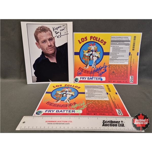 Autographed 8x10 Photo & Ephemera : - Actor Max Martini - (2) Breaking Bad "Los Pollos" Giancarlo Es