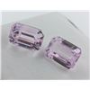 Image 1 : 36.1 ct Certified Pink Kunzite Gemstone Pair ($18,050 Appraisal) (Inv #SR025)