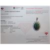 Image 2 : 2.6 ct Certified Silver Emerald Gemstone Pendant ($4,230 Appraisal) (Inv #SR026)
