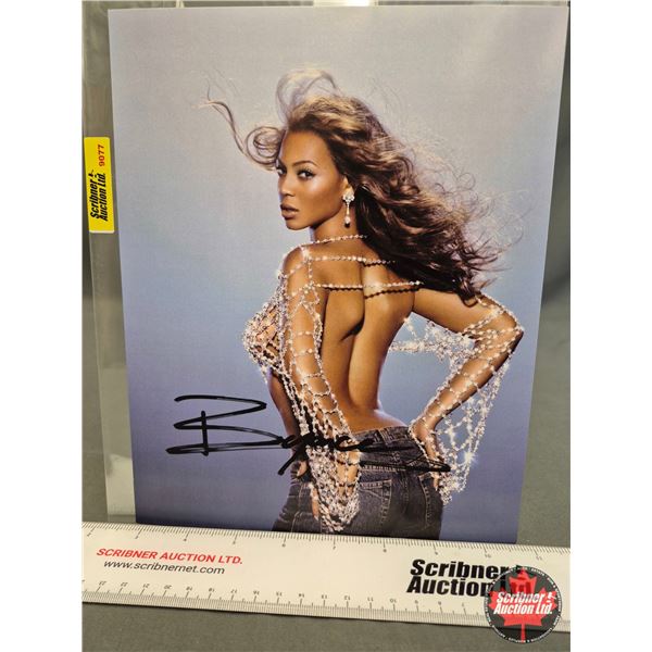 Autographed 8x10 Photo : Beyonce (Certified : GCG)