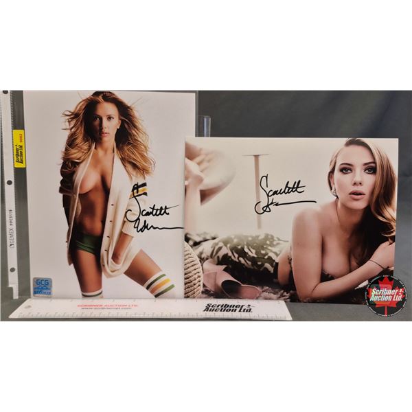 Autographed 8x10 Photos (2) : Scarlett Johansson (Certified : GCG)