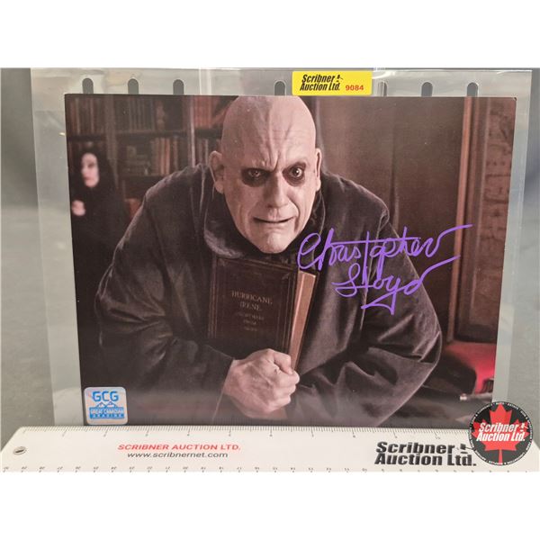 Autographed 8x10 Photo : The Addams Family - Christopher Lloyd (Certified : GCG)