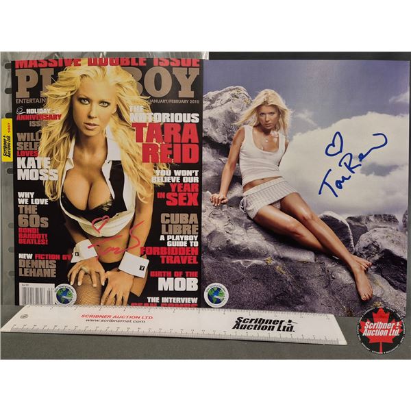 Autographed 8x10 Photo & Magazine Cover : Tara Reid