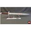 Image 1 : Autographed Foam Lord of the Rings Sword : Elijah Wood (Frodo) & Sean Astin (Sam)  (28"L)