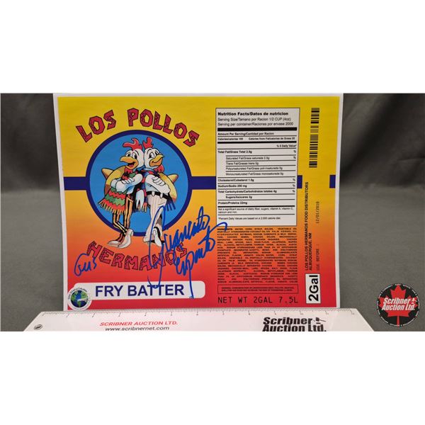 Autographed Ephemera : Breaking Bad - Los Pollos - Giancarlo Esposito "Gus"