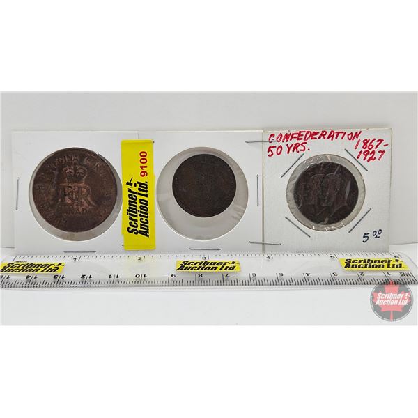 Coin Collector Combo : - 1953 Coronation QEII - George VI Royal Visit 1939 - Canada Confederation 19
