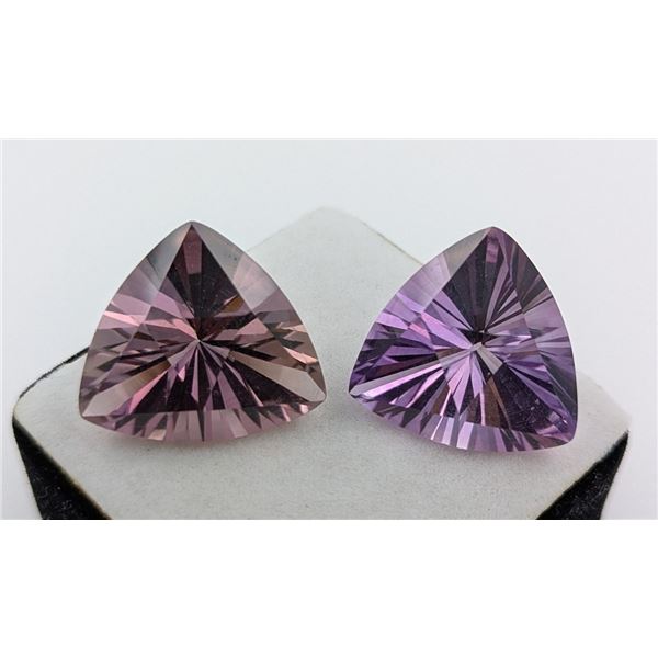 61.29 ct Certified Uruguay Amethyst Gemstone Pair ($7,170 Appraisal) (Inv #SR027)