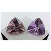 Image 1 : 61.29 ct Certified Uruguay Amethyst Gemstone Pair ($7,170 Appraisal) (Inv #SR027)