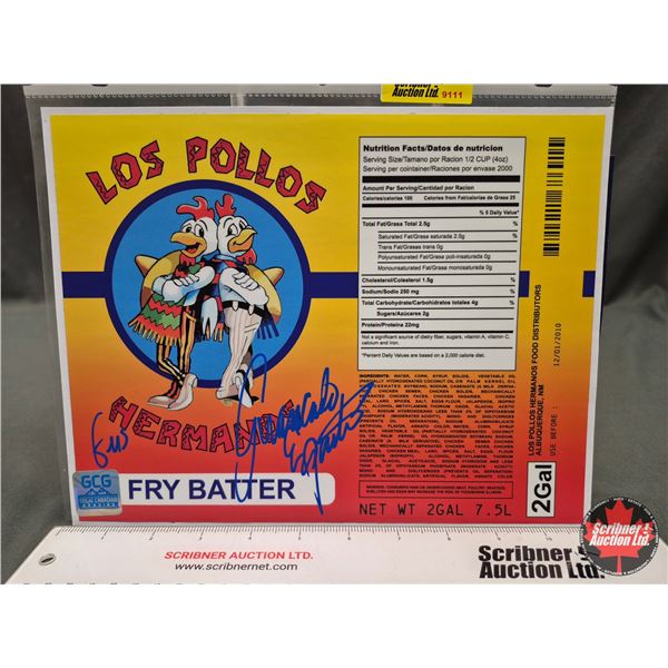Autographed Ephemera : Breaking Bad - Los Pollos - Giancarlo Esposito "Gus" (Certified : GCG)