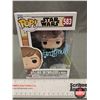 Image 1 : Autographed Funk POP : Star Wars - Luke Skywalker & Grogu - Mark Hamill
