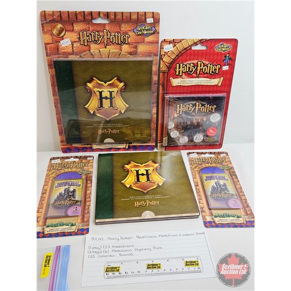 RCM Reel Coinz Collectible "Harry Potter" Sets (4): Unopened - 3 Medallion Mystery Pack - 3 Medallio