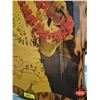 Image 2 : Vintage Elvis Presley Lacquered Wooden Plaque : Aloha From Hawaii (c. 1973) (Measures : 23"H x 17"W)