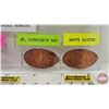 Image 3 : Elongated Penny Souvenir Collectibles :  - The Lord's Prayer  - Valentine's Day - St. Patrick's Day 