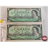 Image 2 : Canada $1 Bills 1967 Centennial (4 Bills) : Beattie/Rasminsky 1867 1967