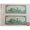 Image 6 : Canada $1 Bills 1967 Centennial (4 Bills) : Beattie/Rasminsky 1867 1967