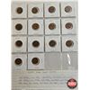 Image 6 : Canada One Cent (34) : Intermittent 1950's - 1960's (See Handwritten List in Photos)