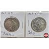 Image 4 : France 5 Francs (8) :  1962; 1962; 1963; 1963; 1964; 1965; 1965; 1965 (Non-Magnetic)