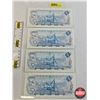 Image 4 : Canada $5 Bills 19721 (4):  - Lawson/Bouey #SN9353173 - Lawson/Bouey #SZ8542924 - Lawson/Bouey #SP29