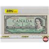 Image 1 : Canada $1 Bill 1954 *Replacement : Beattie/Rasminsky # *BM3226891