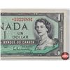 Image 3 : Canada $1 Bill 1954 *Replacement : Beattie/Rasminsky # *BM3226891