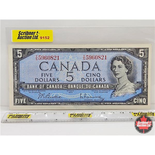 Canada $5 Bill 1954 : Beattie/Rasminsky #YS5960821