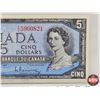 Image 3 : Canada $5 Bill 1954 : Beattie/Rasminsky #YS5960821