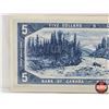 Image 5 : Canada $5 Bill 1954 : Beattie/Rasminsky #YS5960821