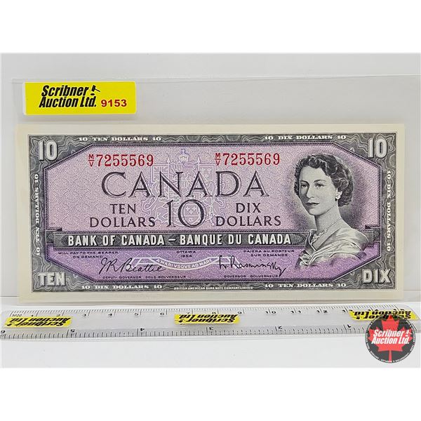 Canada $10 Bill 1954 : Beattie/Rasminsky #MV7255569