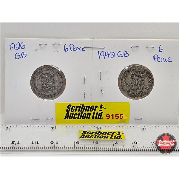 United Kingdom Six Pence (2): 1926; 1942