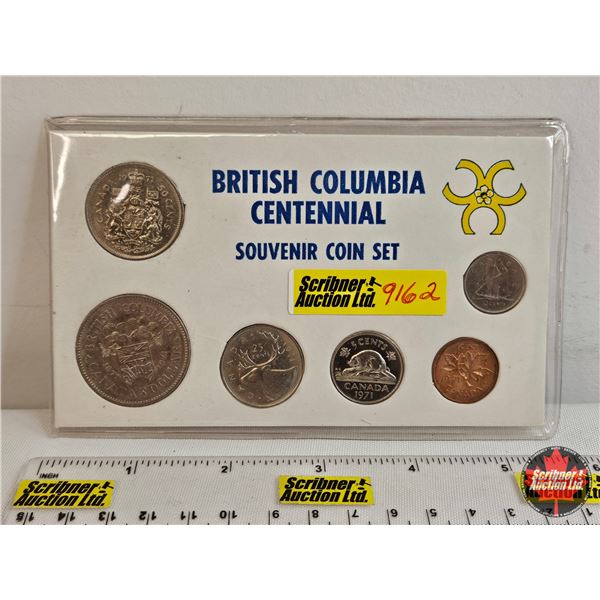 British Columbia Centennial Souvenir Six-Coin Set 1971