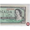 Image 3 : Canada $1 Bill 1954 *Replacement : Beattie/Rasminsky # *BM3232686