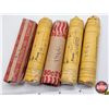 Image 2 : Canada One Cent Rolls (5) : 1951; 1955; 1960; 1961; 1962