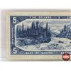 Image 5 : Canada $5 Bill 1954 : Beattie/Rasminsky #BX0182805