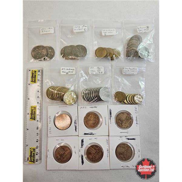 France Coins (67) : Variety 1960's ; 1970's ; 1980's