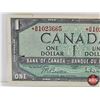 Image 2 : Canada $1 Bill 1954 *Replacement : Beattie/Rasminsky # *BM1023665