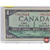 Image 2 : Canada $1 Bill 1954 *Replacement : Beattie/Rasminsky # *OY0176314