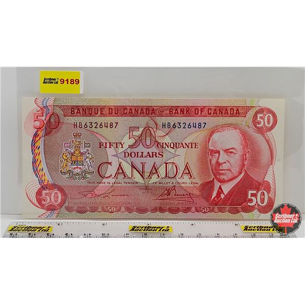 Canada $50 Bill 1975  Musical Ride  : Lawson/Bouey #HB6326487