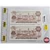 Image 5 : Canada $100 Bills 1975 (2 Consecutive) : Crow/Bouey #AJC3462655-656