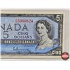 Image 3 : Canada $5 Bill 1954 : Beattie/Rasminsky #YS5960824