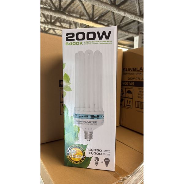 SUNBLASTER 200W 6400K 13,650 LUMENS 8000 HOUR LIFE PROPAGATION/GROW LIGHT - 6 PER BOX
