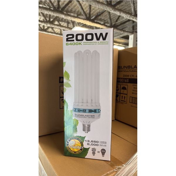 SUNBLASTER 200W 6400K 13,650 LUMENS 8000 HOUR LIFE PROPAGATION/GROW LIGHT - 6 PER BOX