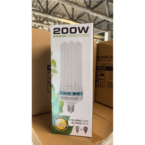 SUNBLASTER 200W 6400K 13,650 LUMENS 8000 HOUR LIFE PROPAGATION/GROW LIGHT - 6 PER BOX