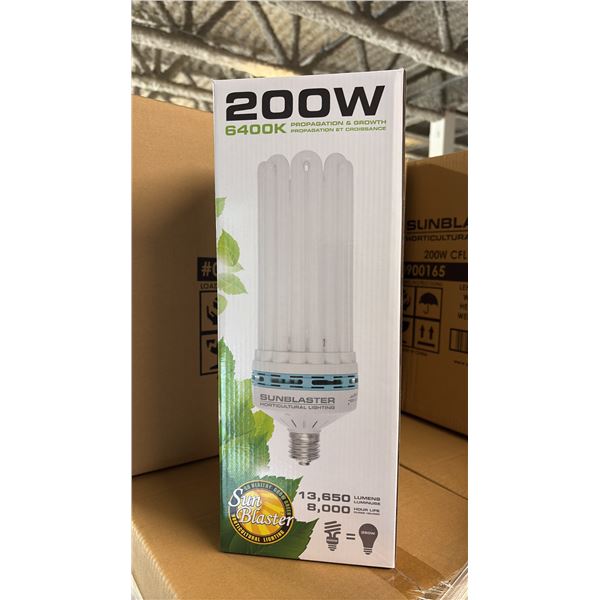 SUNBLASTER 200W 6400K 13,650 LUMENS 8000 HOUR LIFE PROPAGATION/GROW LIGHT - 6 PER BOX