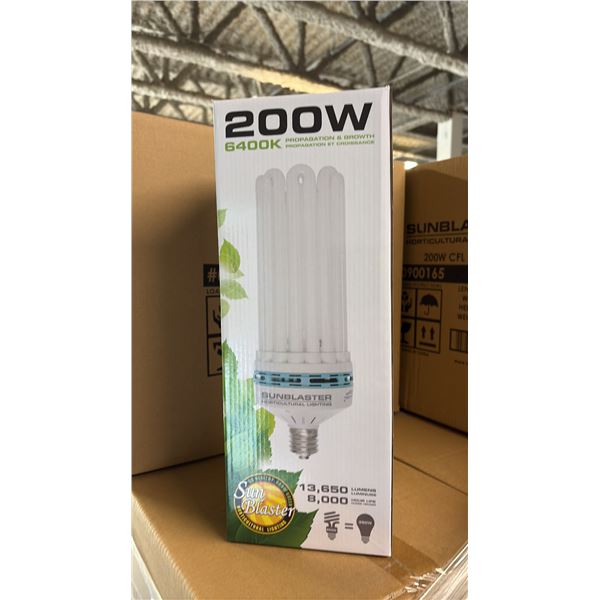 SUNBLASTER 200W 6400K 13,650 LUMENS 8000 HOUR LIFE PROPAGATION/GROW LIGHT - 6 PER BOX