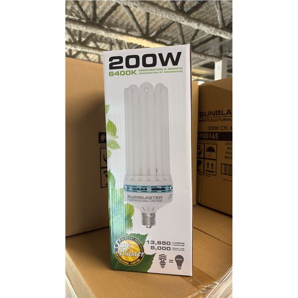 SUNBLASTER 200W 6400K 13,650 LUMENS 8000 HOUR LIFE PROPAGATION/GROW LIGHT - 6 PER BOX